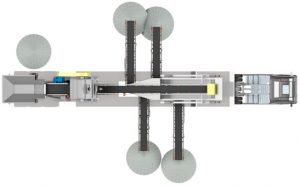 conjunto movel de britagem com britador de impacto